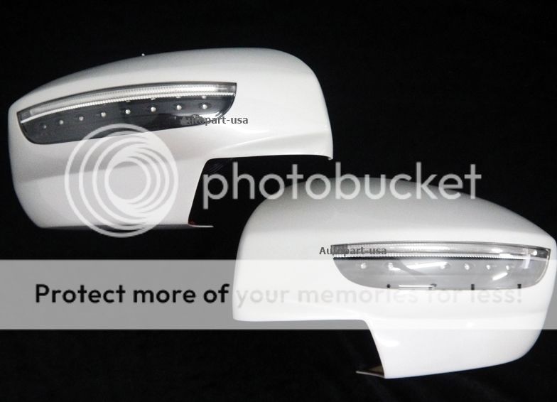For Suzuki Swift 20122015 Unpaited Side Mirror view Led Cover Trim 1